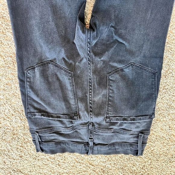 Frame Jeans Ali High Rise Cigarette Skinny Denim Ankle Size 27 Gray Faded 25x26 - Picture 4 of 13